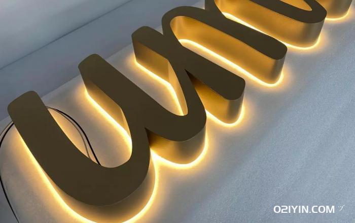 廣告牌無邊字制作戶外門頭招牌亞克力LED霓虹燈不銹鋼迷你發(fā)光字  第3張